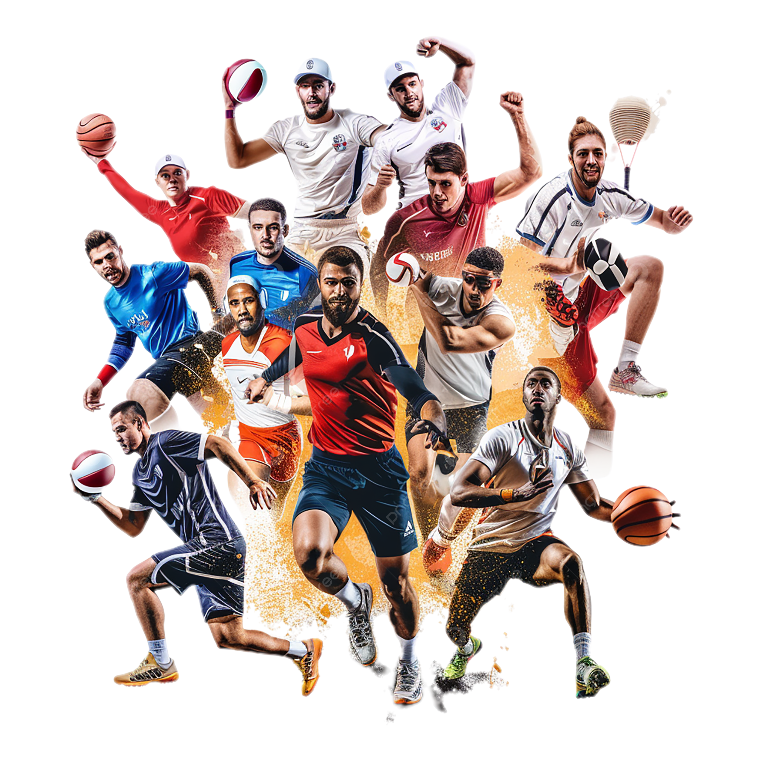 Fondo jugadores deportes